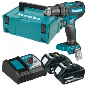 Super Cena Makita DHP485RFJ Aku bezuhlíkový příklepový šroubovák Li-ion 18V/3,0 Ah,systainer