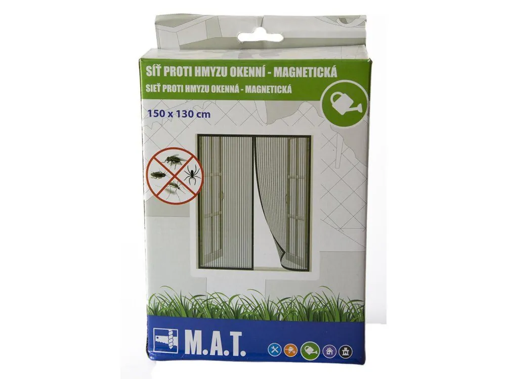 Síť proti hmyzu okenní 150x130cm magnetická Autentický