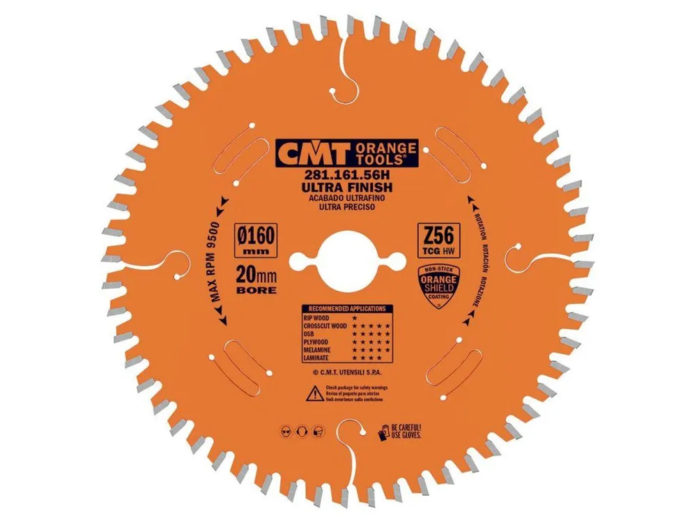 Expresní Doručení CMT Orange XTreme Pilový kotouč na lamino a DTD - D160x2,2 d20 Z56 HW