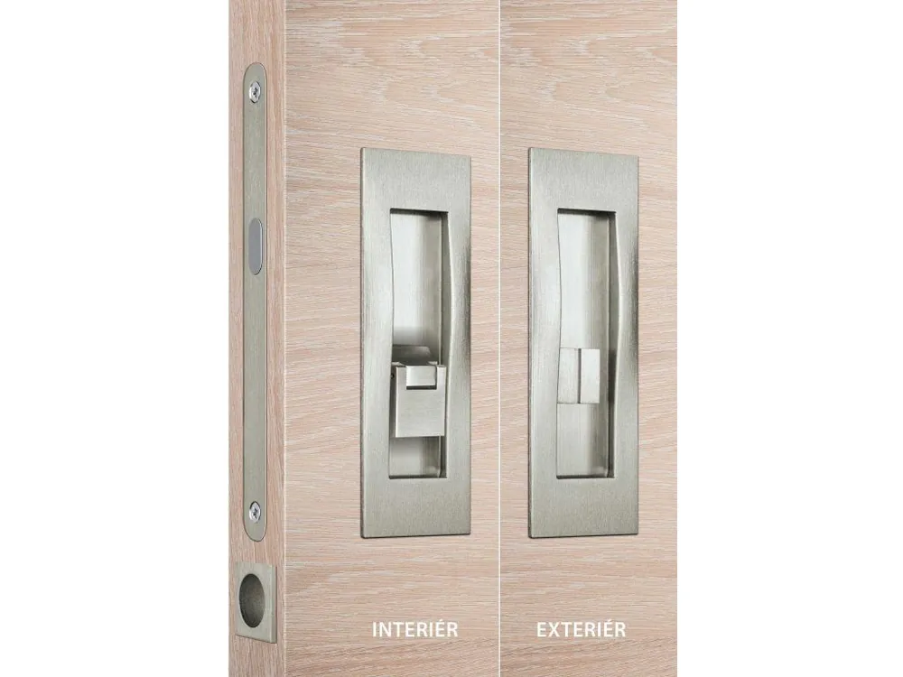 Sada na posuvné dveře KIT QUATRO WC/XR inoxchrom (mušle WC+zámek+manetta) Sezónní Sleva