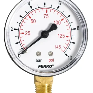 Aktuální Manometr 63mm 1/4" Radiál 0-10 bar M6310R