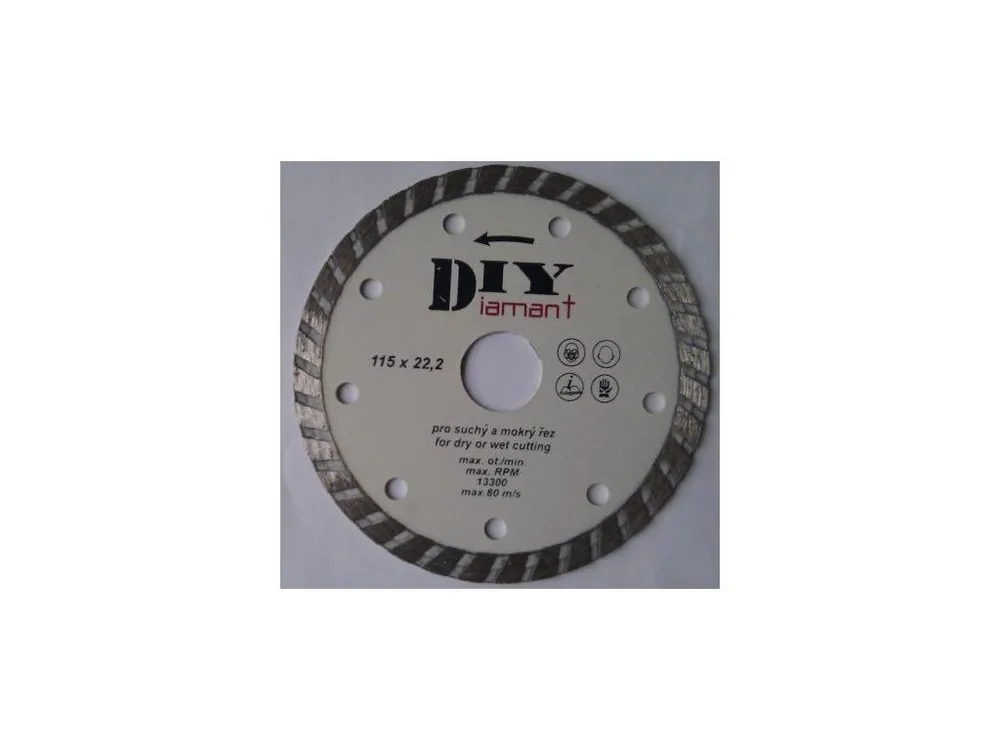 DIYT180 - Diamantový řezný kotouč DIY - TURBO Přímo Od Výrobce