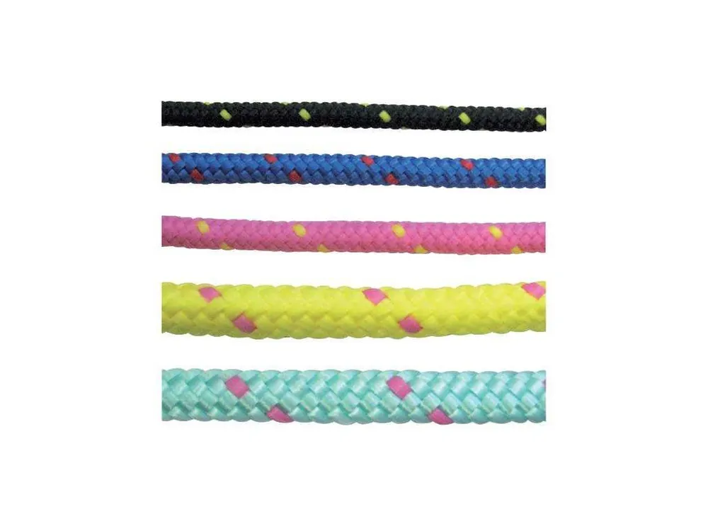 Horká Nabídka Lano sportovní, role polyester neon-modré d5mm (80m), nosnost 50kg 326521