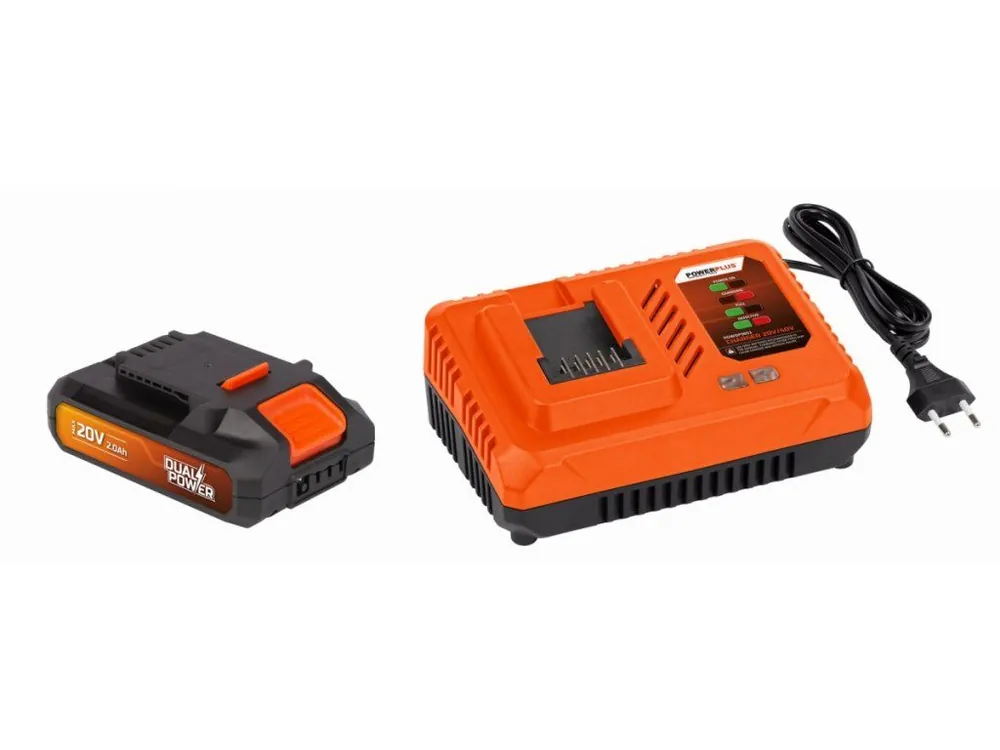 POWDP9062 - Nabíječka 20V/40V plus Baterie 20V LI-ION 2,0Ah Super Cena