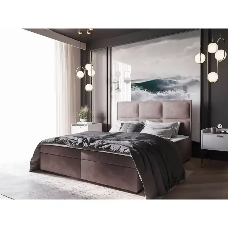 Kontinentální postel 140x200 MAHERA - růžová Expresní Doručení