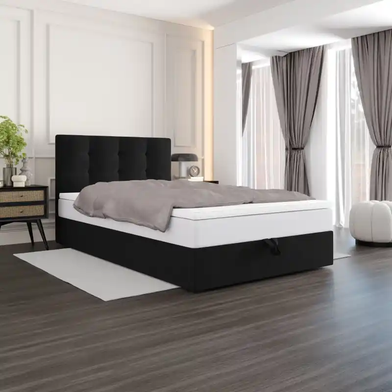 Sleva Čalouněná postel 100x200 DELILAH 4 - černá