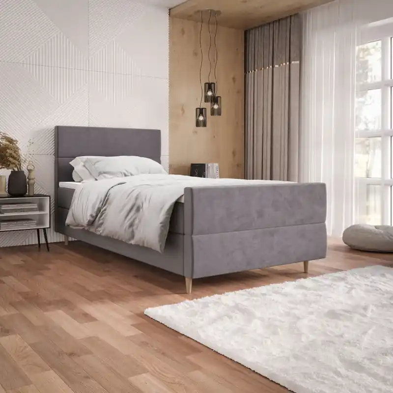 Výhodná Nabídka Kontinentální jednolůžková postel 100x200 ANGELES PLUS 1 - fialová