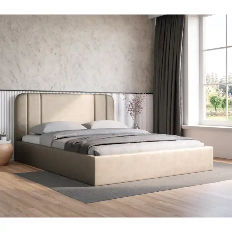 Čalouněná postel 160x200 MARGARIDA 2 - béžová Speciální Cena