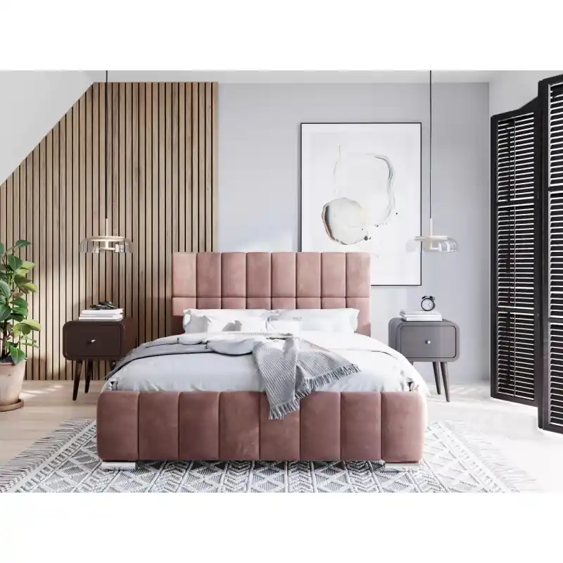 Originální Moderní postel 180x200 ARLETE - růžová