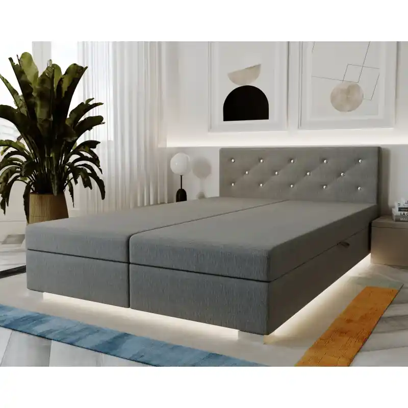Americká postel 180x200 ROSIE 4 - šedá Finální Výprodej