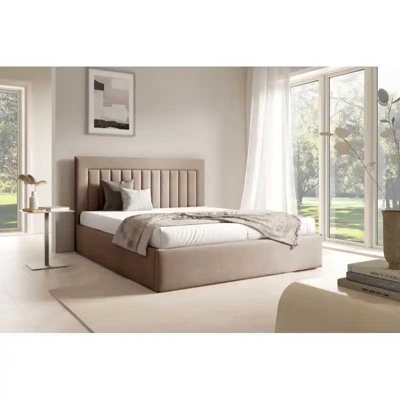 Čalouněná manželská postel 180x200 TAISA 1 - béžová Must-Have