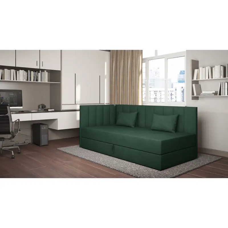 Top Prodej Válenda s úložným prostorem 90x200 ALAMO 3 - zelená