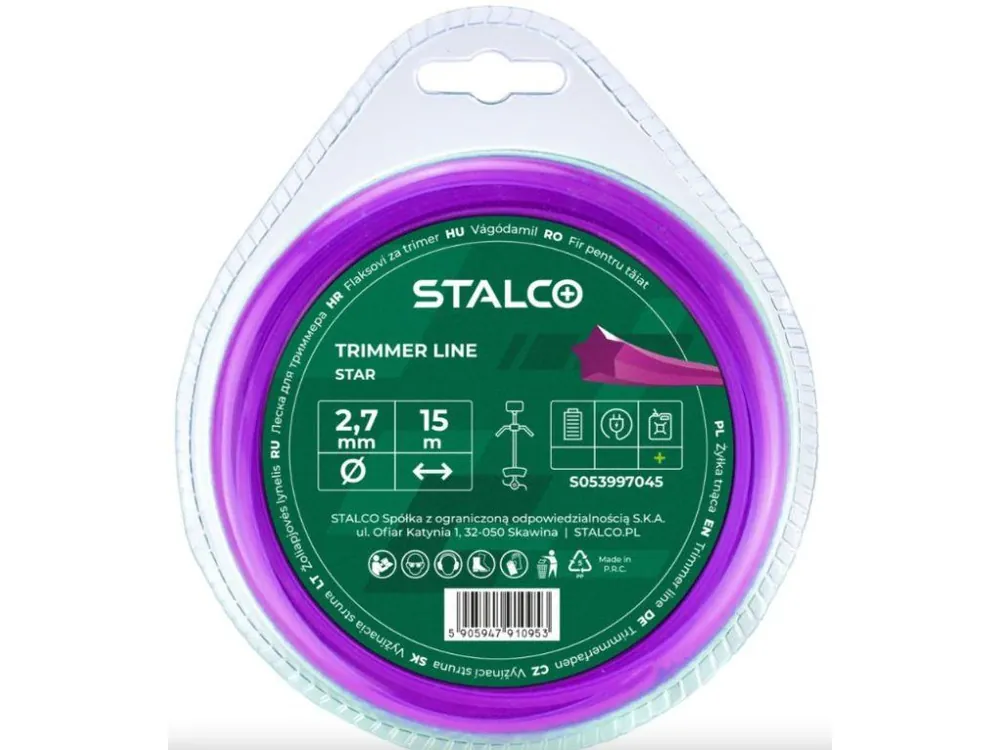 Hit Sezóny STALCO S053997046Struna 3,0MMX15M Hvězdicová