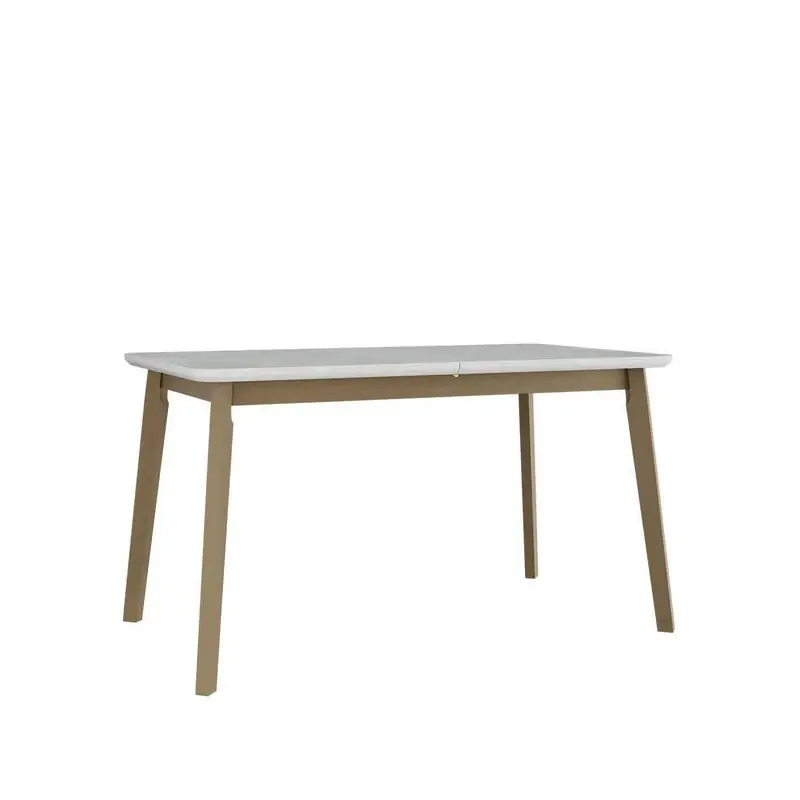 Bezpečná Platba Rozkládací stůl do jídelny 140x80 cm ANGLETON 7 - bílý / dub sonoma