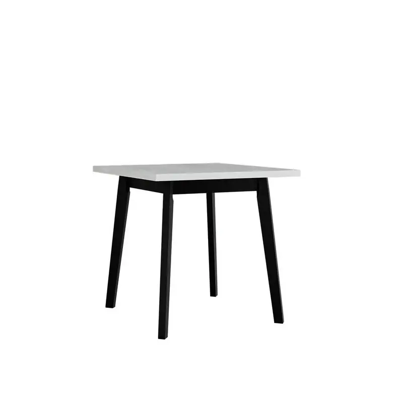 Poslední Šance Jídelní stůl 80x80 cm AMES 1 - bílý / černý