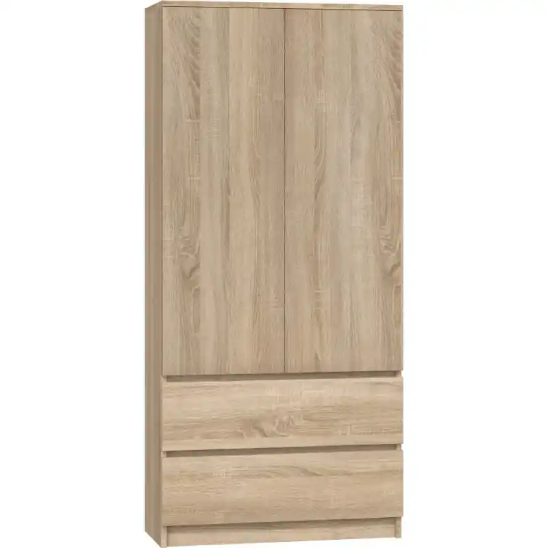 Šatní skříň 90 cm s šuplíky TAAVI - dub sonoma Nejprodávanější